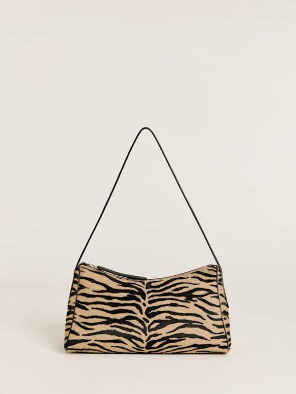 Hannah Shoulder Bag - Warm Tiger Haircalf